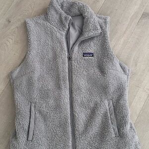 Patagonia Light Gray Sherpa Vest
